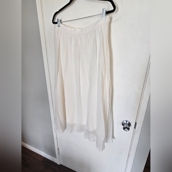 Lily Silk Two Layer Silk Midi skirt size 1x - Picture 4 of 4